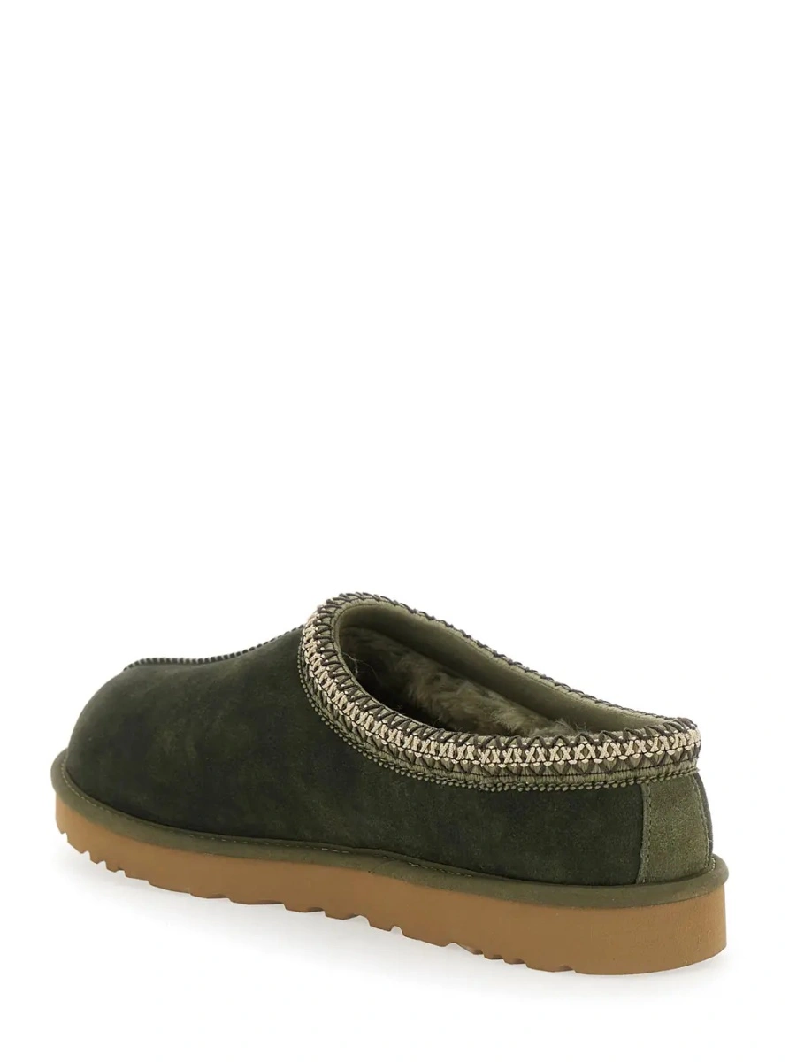 Saboti UGG 'Tasman' verzi din piele intoarsa si shearling - Img 3