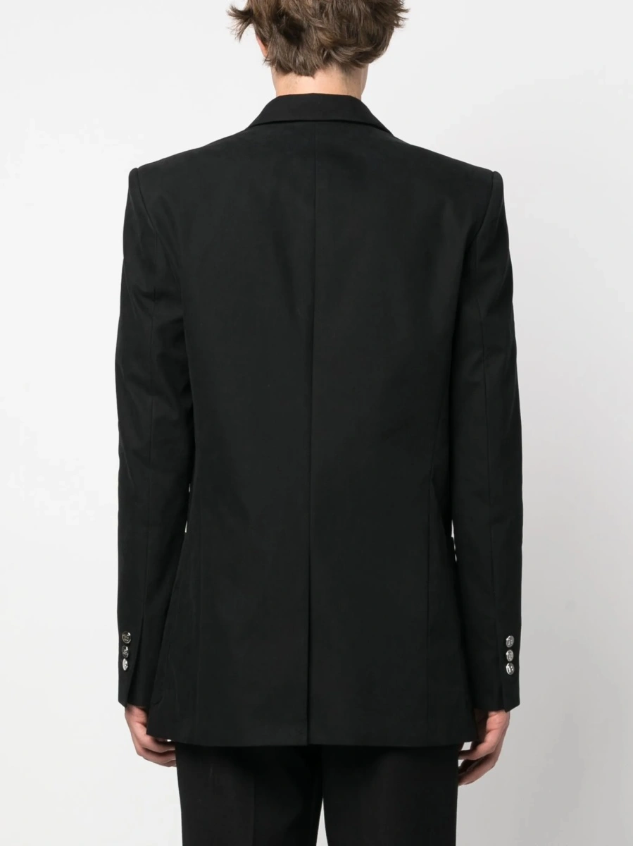 Sacou Balmain negru din polyester si bumbac - Img 4