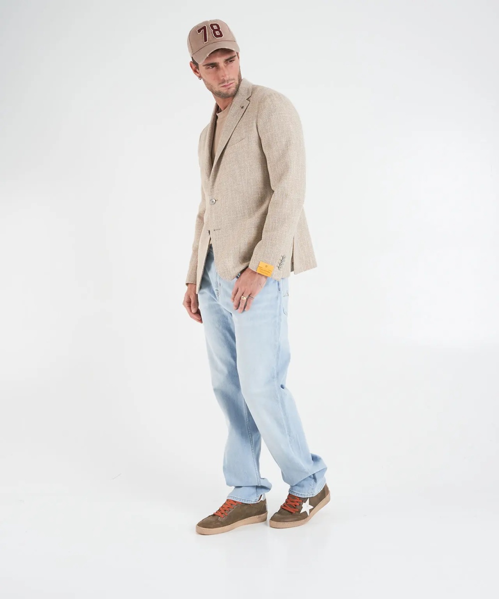 Sacou Blazer with herringbone pattern - Img 4