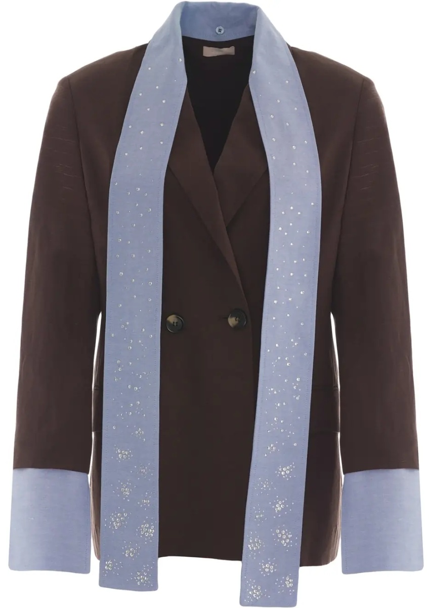 Sacou Blazer with scarf detail - Img 2