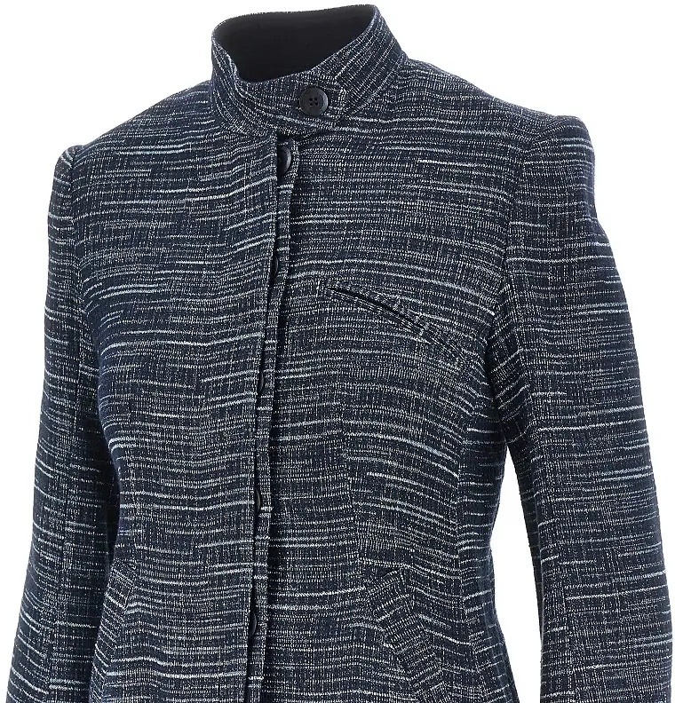 Sacou Denim-effect tweed jacket - Img 2