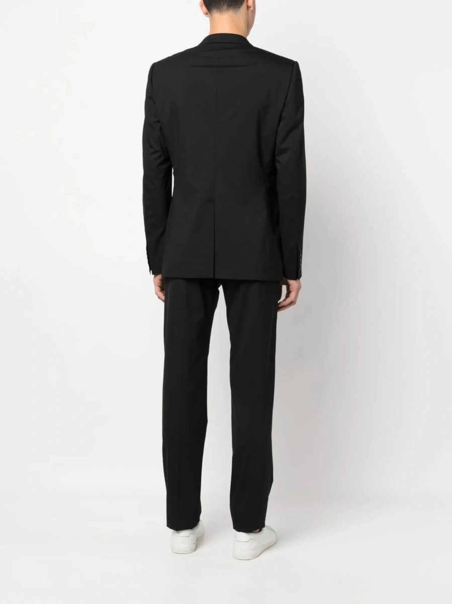 Sacou Dolce &amp; Gabbana DG Essentials negru din spandex/elastan si lana - Img 4