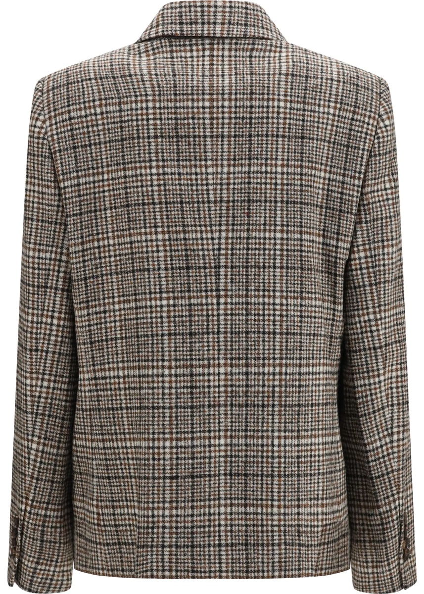 Sacou Double-breasted Jacket in alpaca and wool blend - Img 2