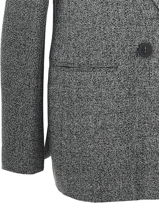 Sacou Emporio Armani gri din mouline - Img 2