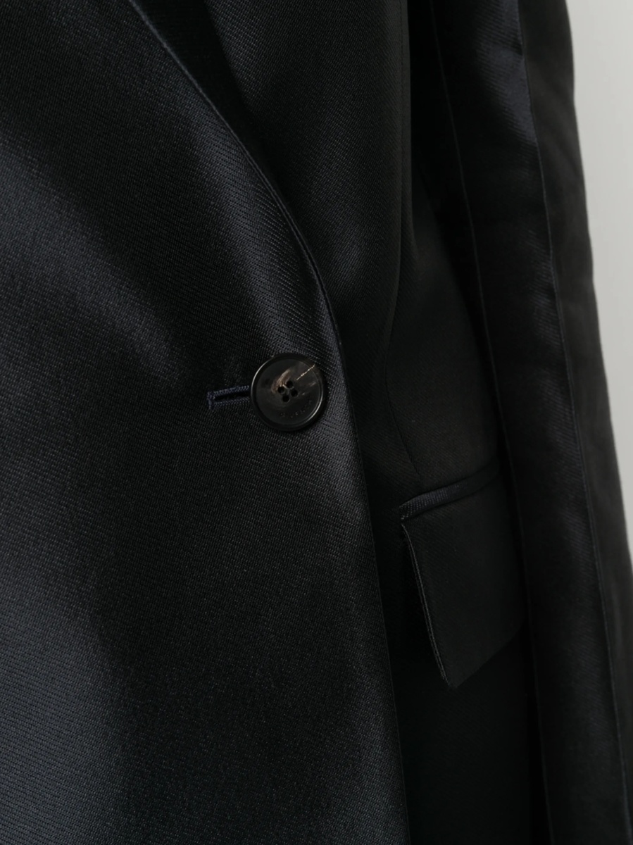 Sacou Givenchy albastru din lana si matase - Img 5