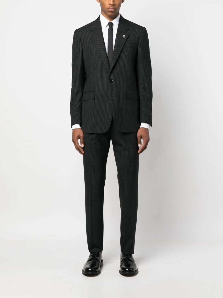 Sacou Lardini negru din lana - Img 2