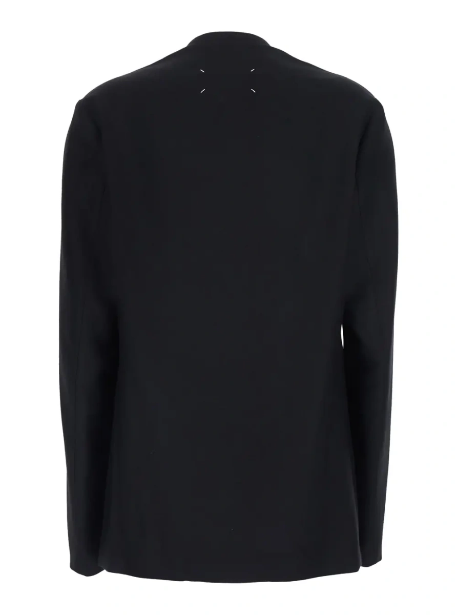 Sacou Maison Margiela negru din lana virgina - Img 2