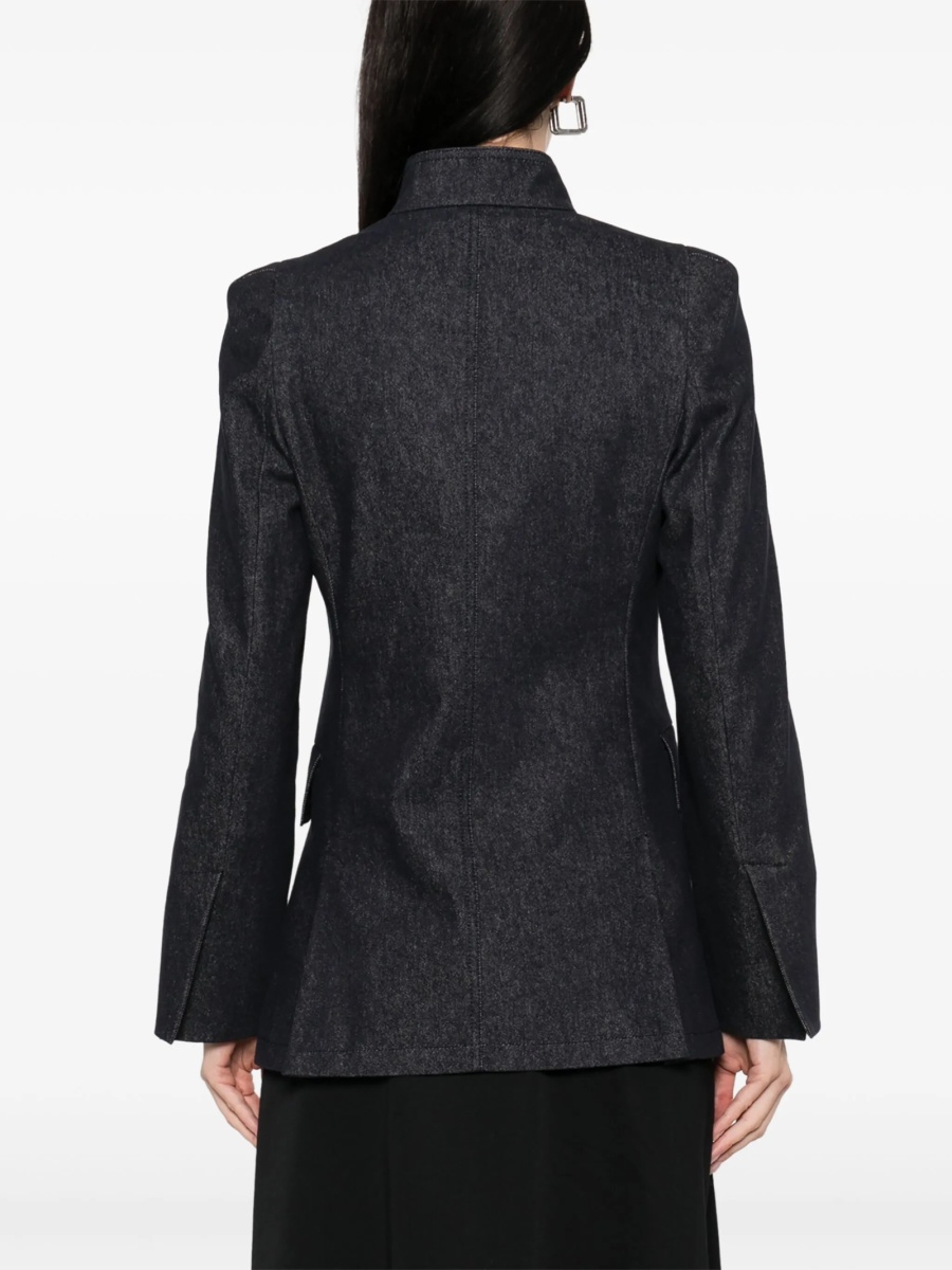 Sacou Max Mara albastru din bumbac - Img 4