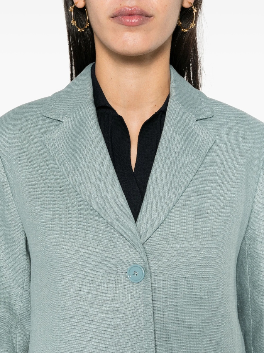 Sacou Max Mara albastru din in - Img 5