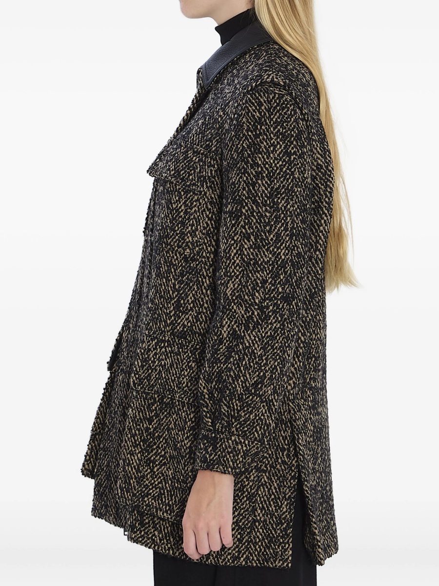 Sacou Max Mara maro din lana si polyester - Img 3