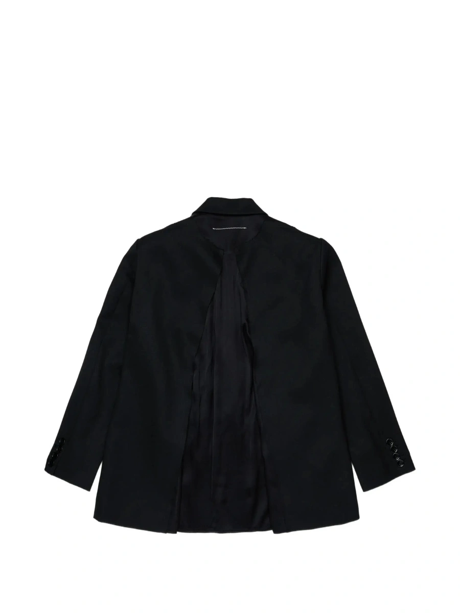 Sacou MM6 MAISON MARGIELA KIDS negru din lana - Img 4