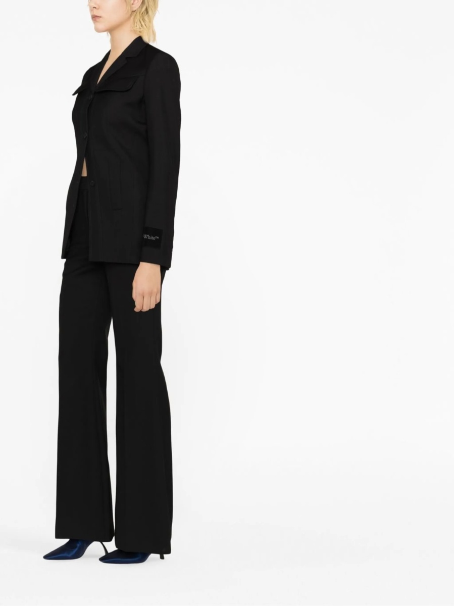 Sacou Off-White negru din lana - Img 4