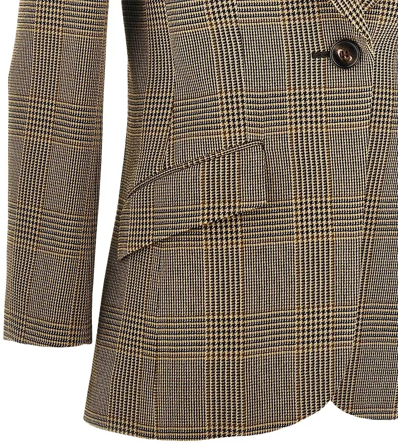 Sacou Prince of Wales jacket with cape detail - Img 2