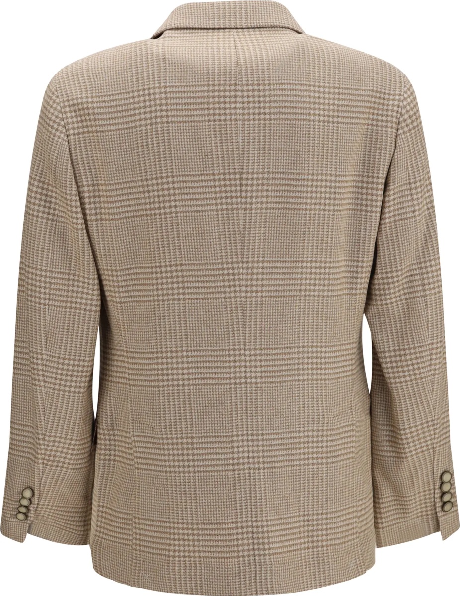 Sacou Single breasted checked Blazer - Img 2