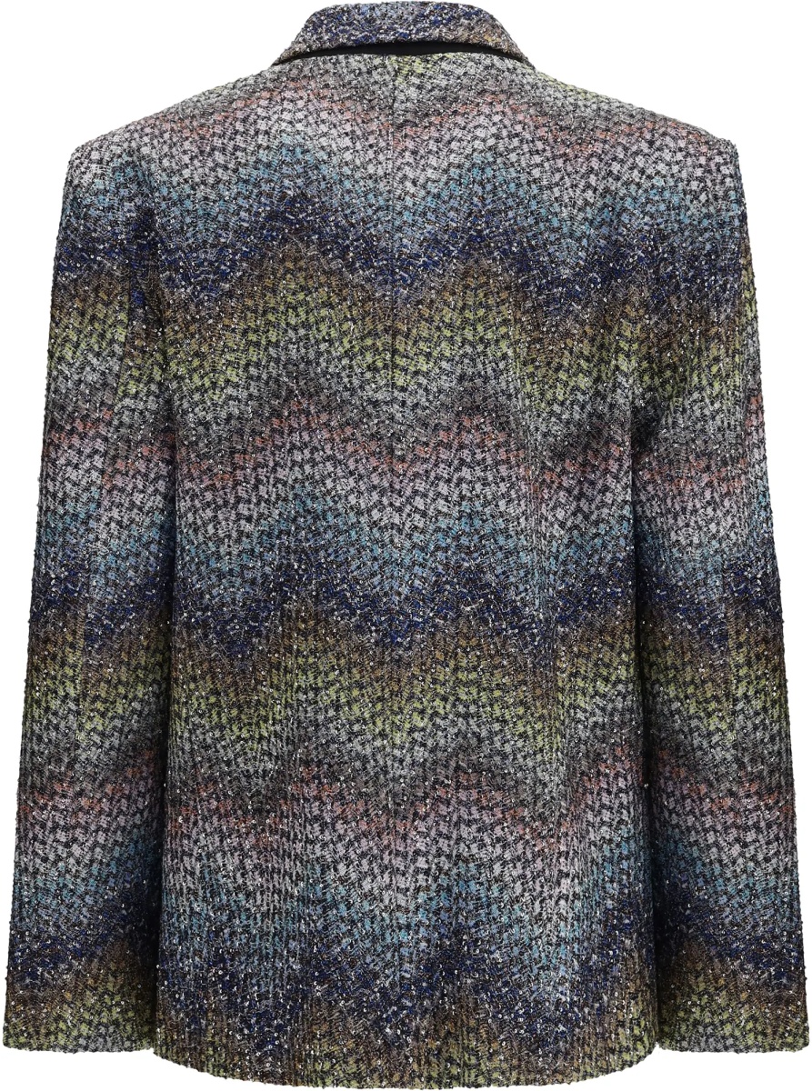Sacou Single-breasted lamé viscose Blazer - Img 2