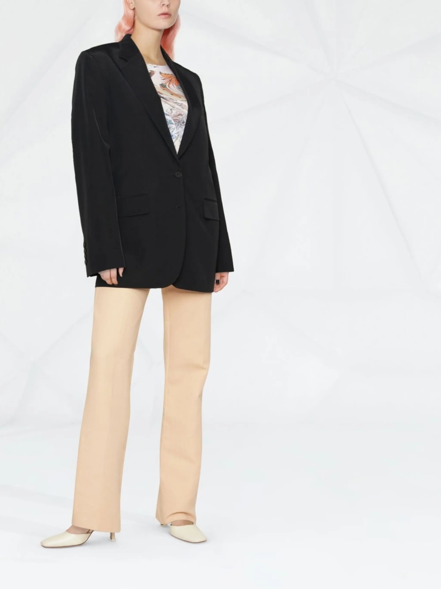 Sacou Stella McCartney negru din vascoza si in - Img 3