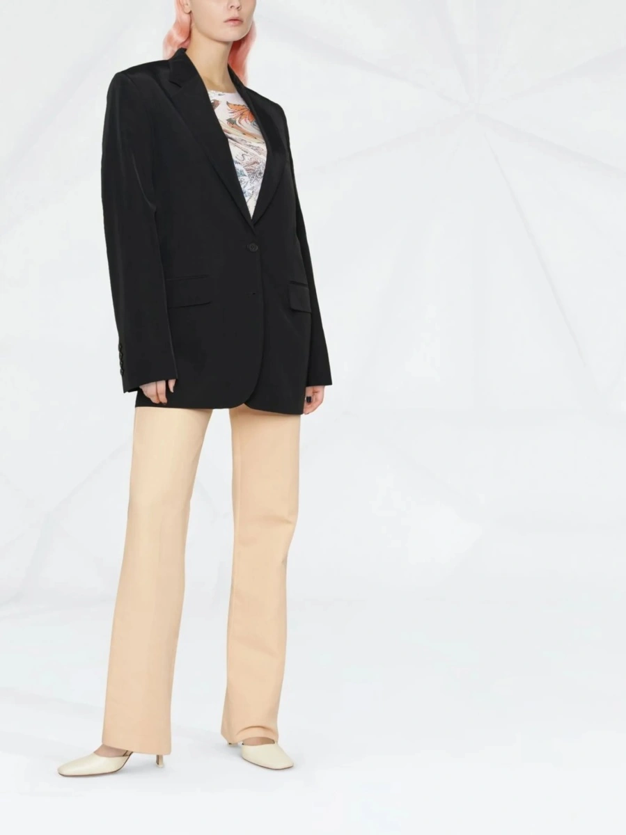 Sacou Stella McCartney negru din vascoza si in - Img 3