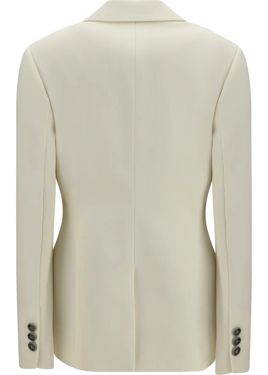 Sacou Stretch wool Blazer with embroidered lapels - Img 2