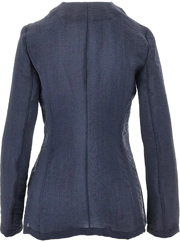 Sacou Tecno creponne single-breasted jacket - Img 3