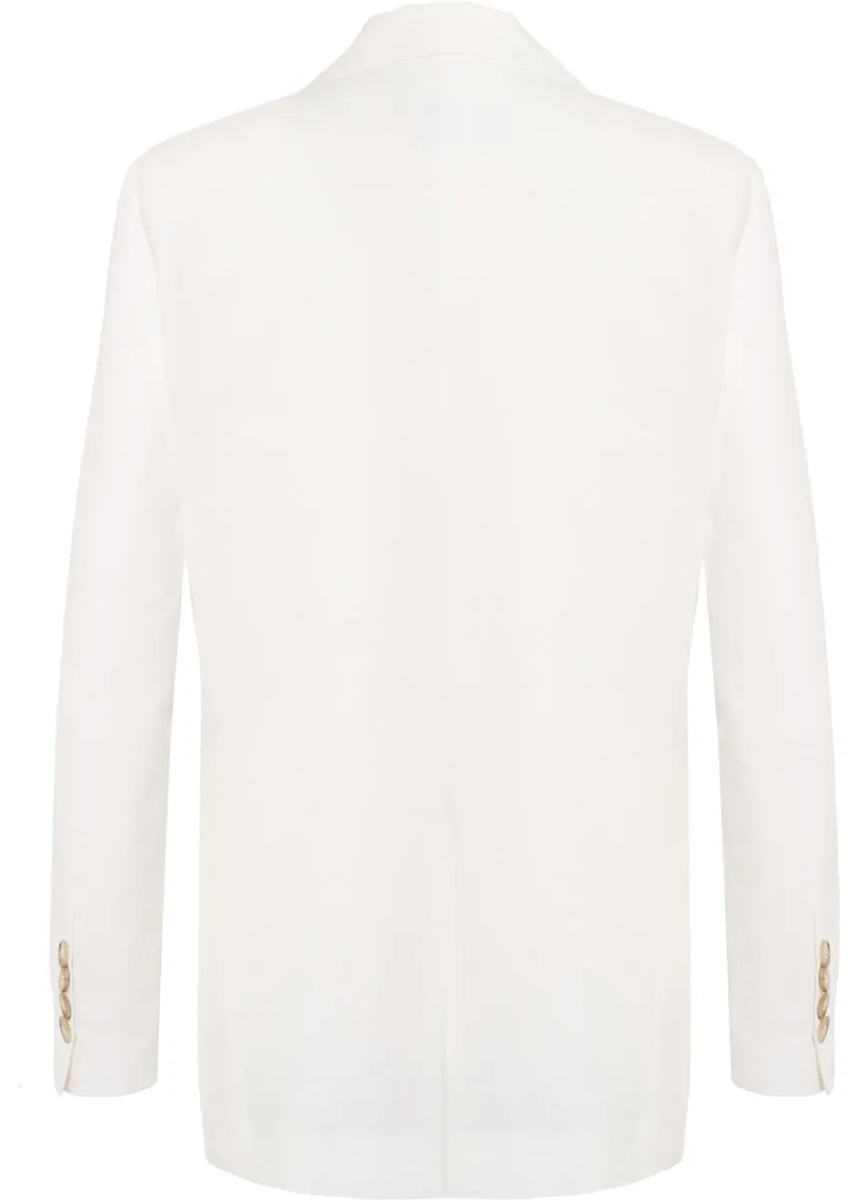 Sacouri Double-breasted blazer in linen blend - Img 3