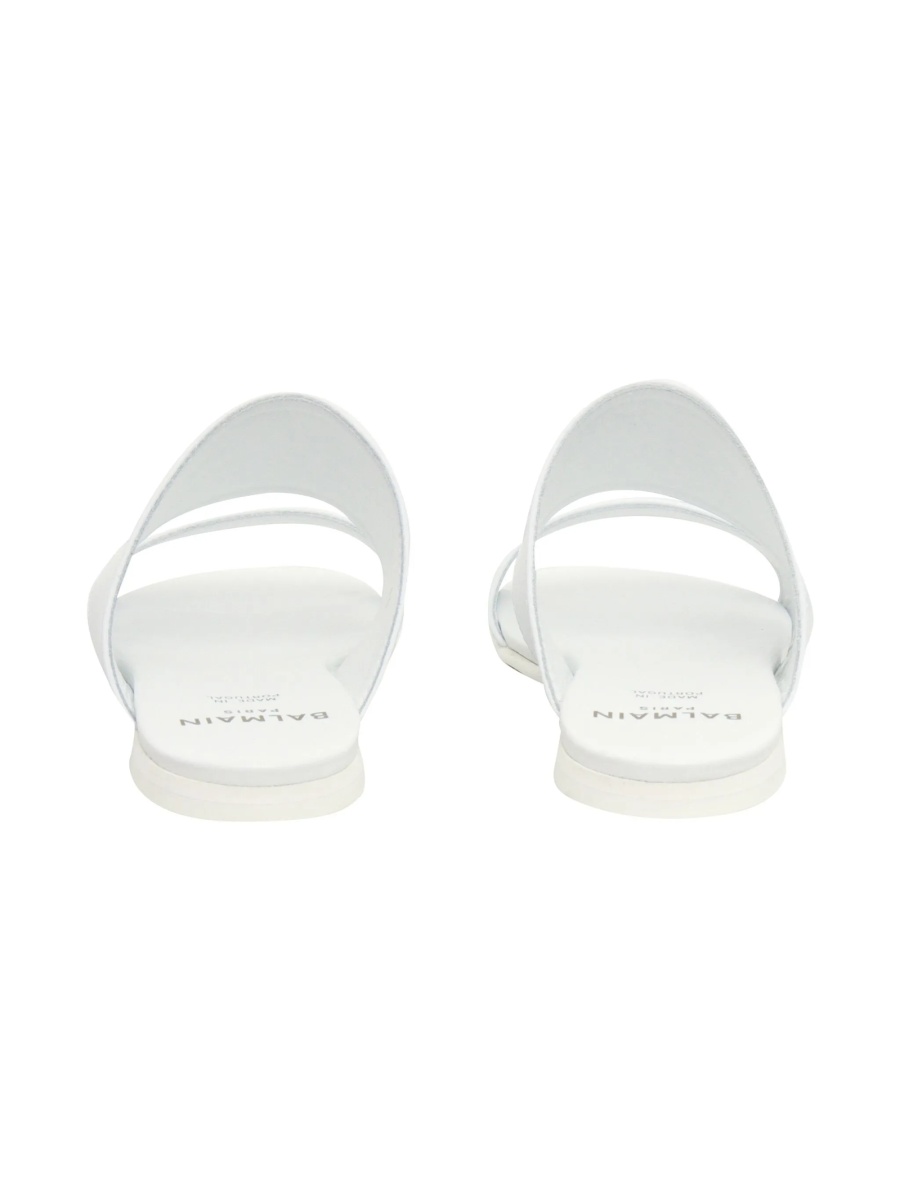 Sandale Balmain albe din piele - Img 3