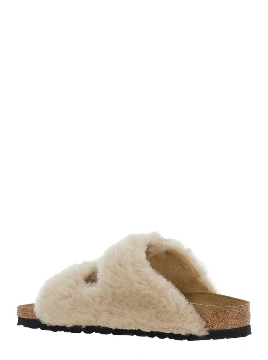 Sandale Birkenstock 'Arizona' albe din piele - Img 2