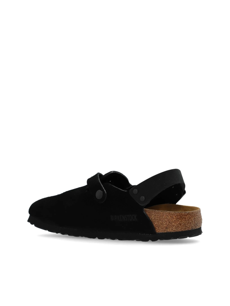 Sandale Birkenstock negre din piele intoarsa - Img 5