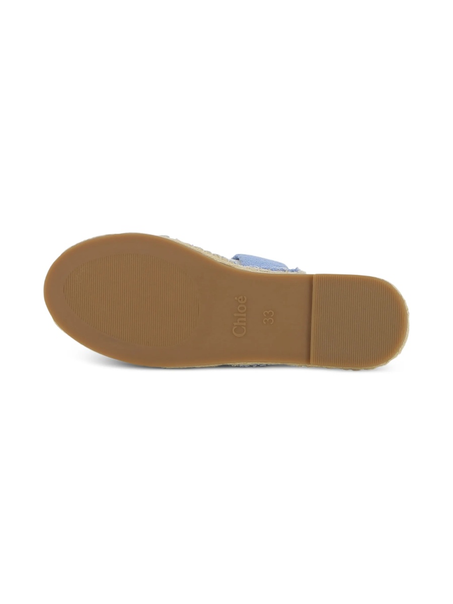 Sandale Chloe albastre din material textil - Img 5