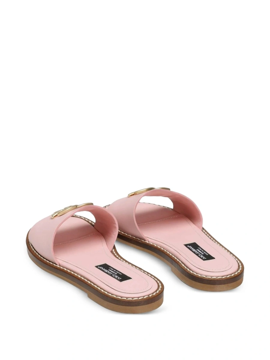 Sandale Dolce &amp; Gabbana roz din piele - Img 3