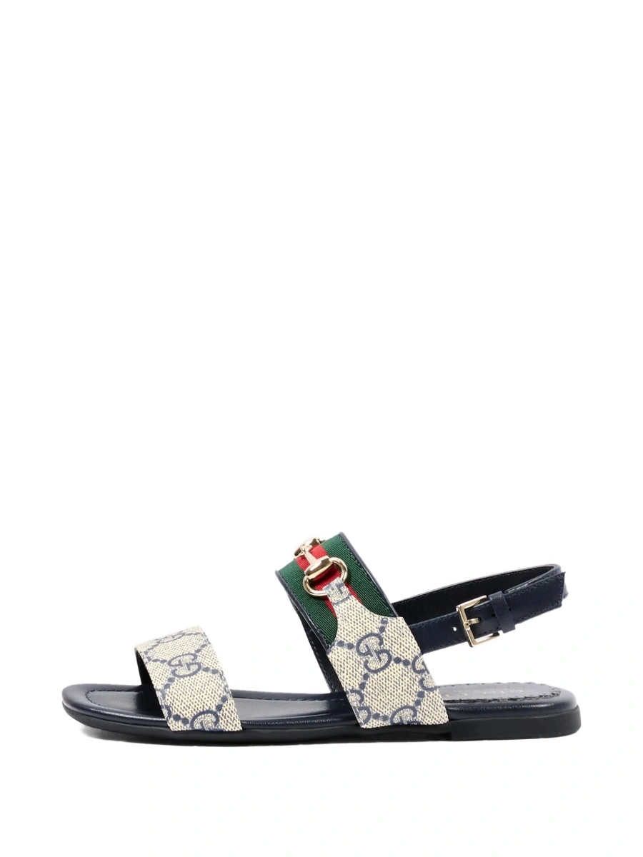 Sandale Gucci albastre din piele - Img 5