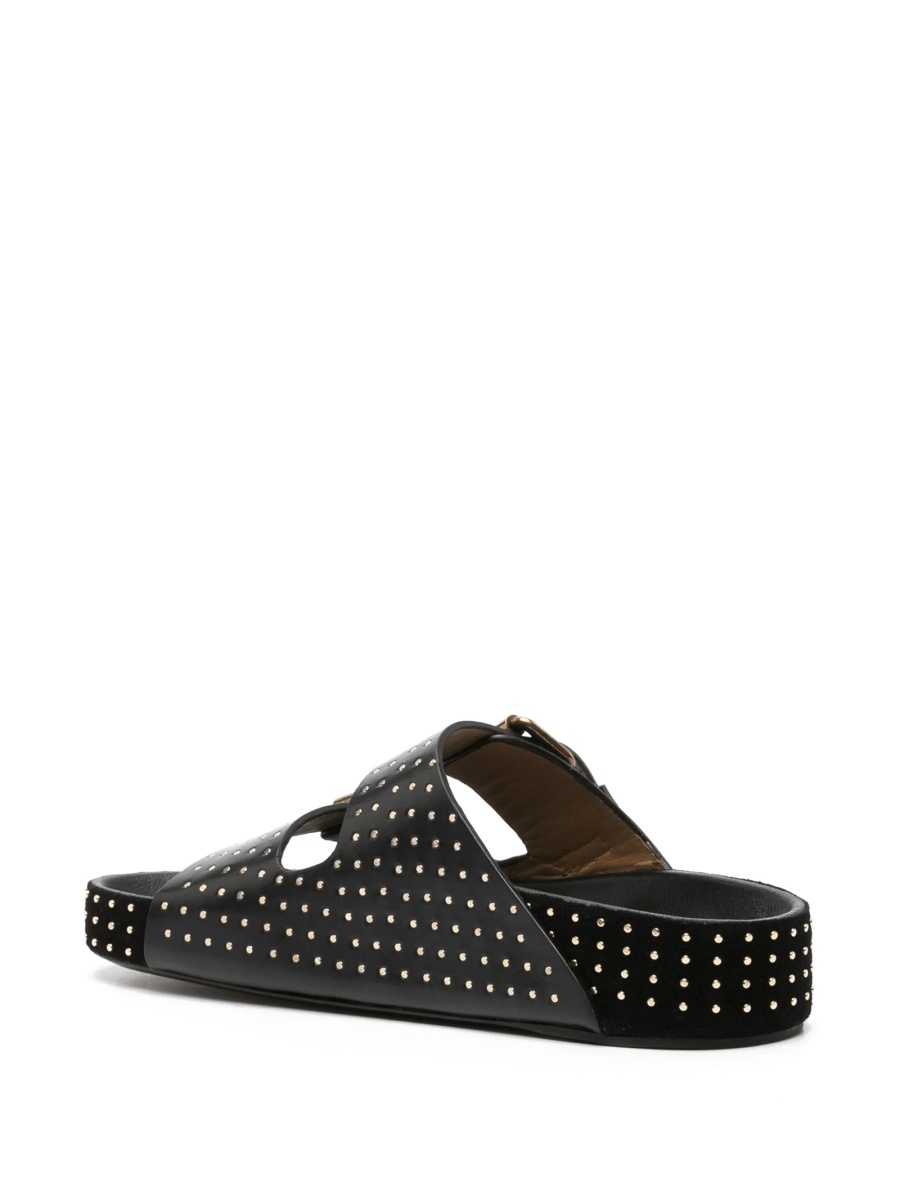 Sandale Isabel Marant negre din piele - Img 3