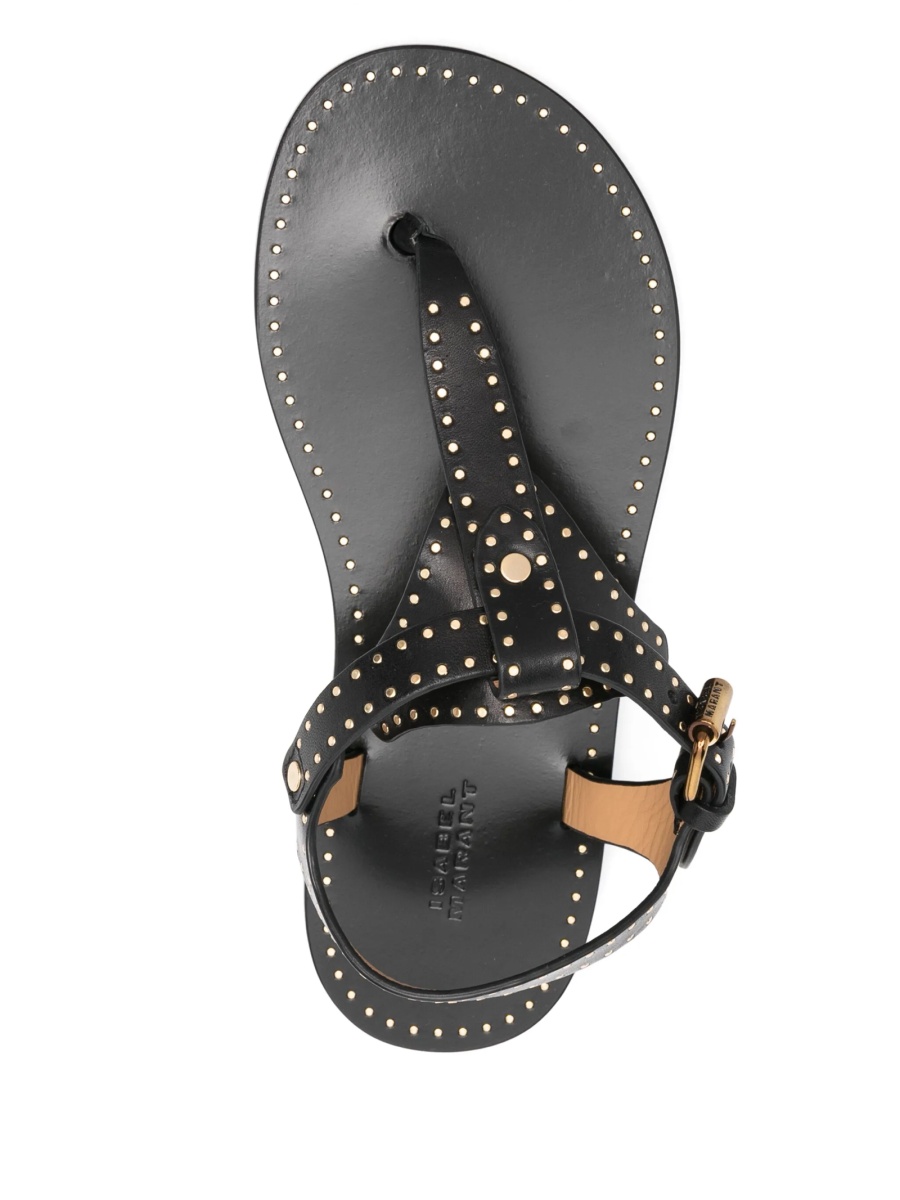 Sandale Isabel Marant negre din piele - Img 4