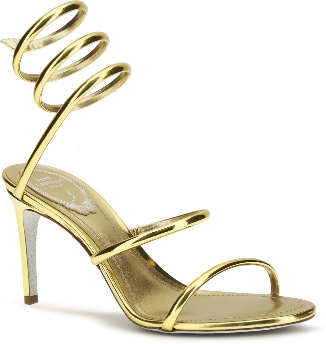 Sandale Metallic Cleo Sandals in leather - Img 2