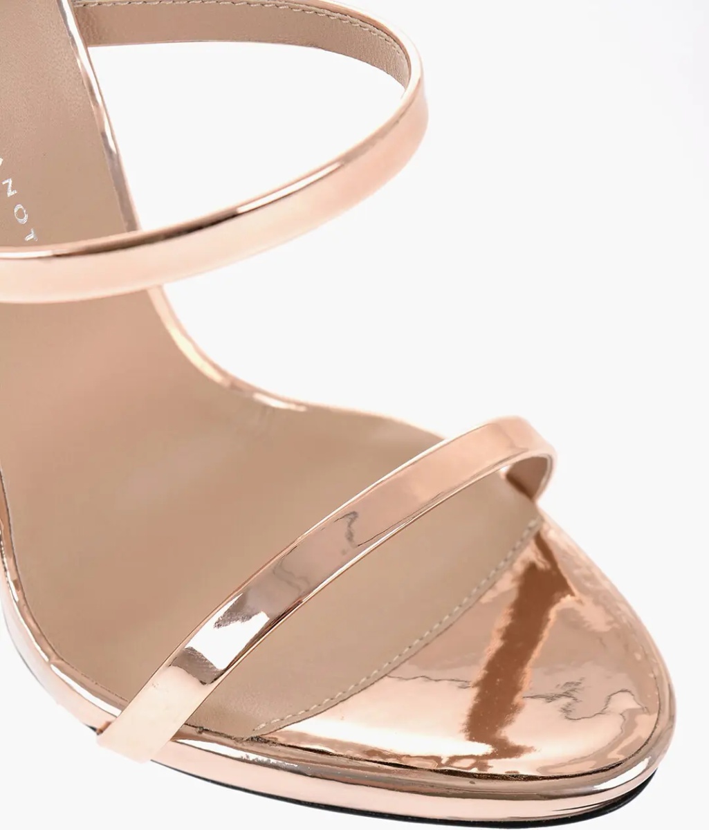 Sandale Mirrored Effect Solid Color Sandals Heel 11Cm* - Img 4