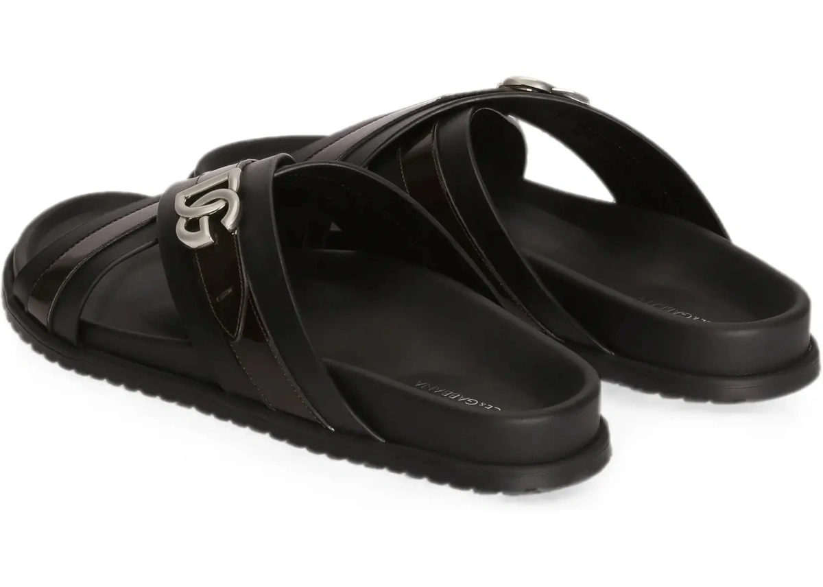 Sandale Smooth calf leather Slide Sandals - Img 5