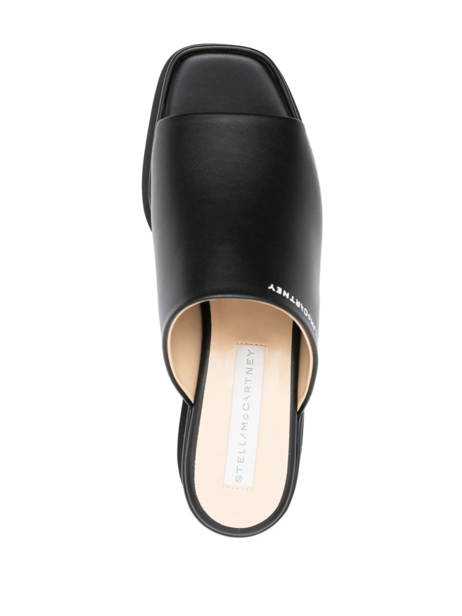 Sandale Stella McCartney negre din poliuretan - Img 4