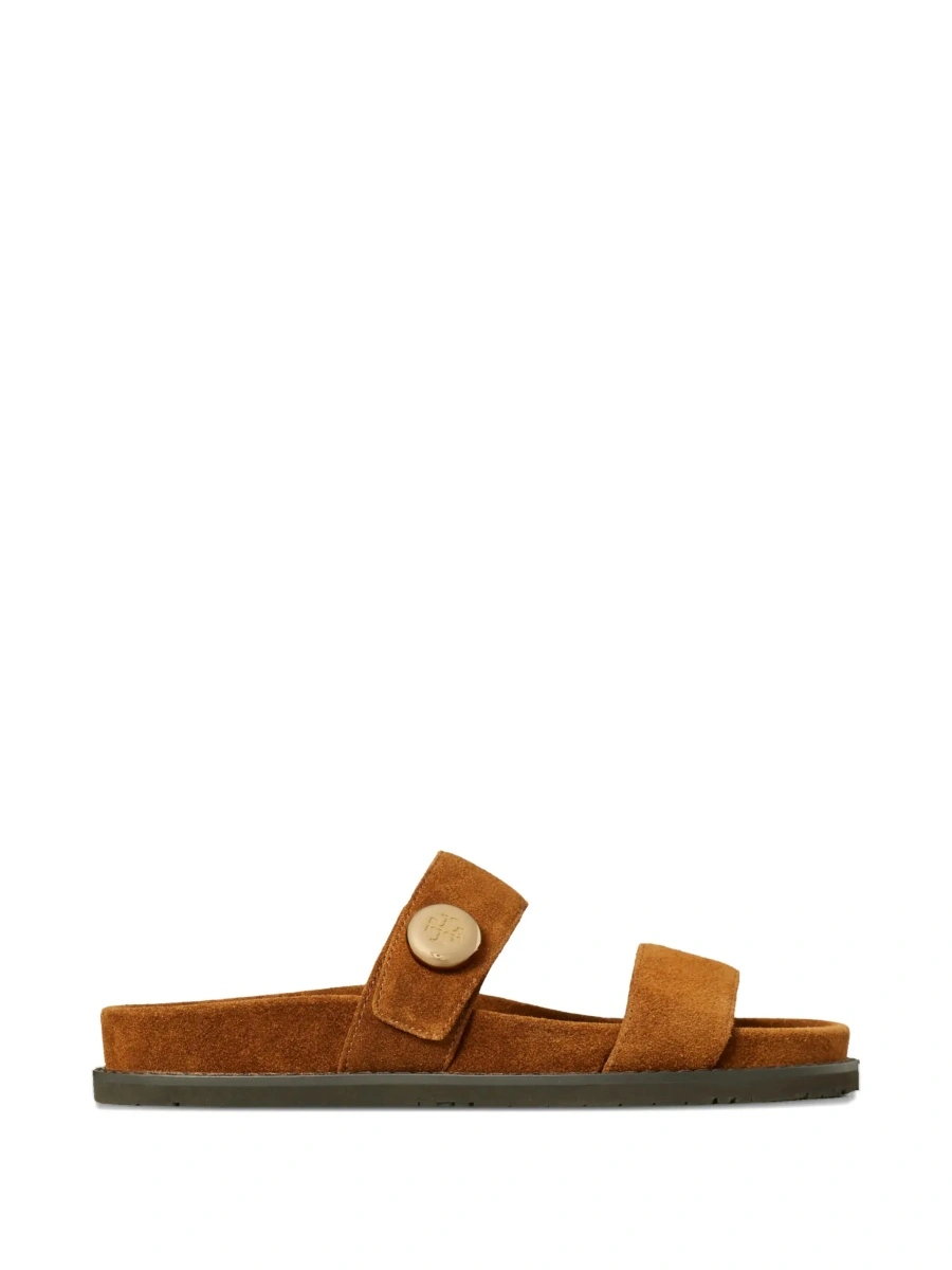Sandale Tory Burch maro din piele intoarsa - Img 7