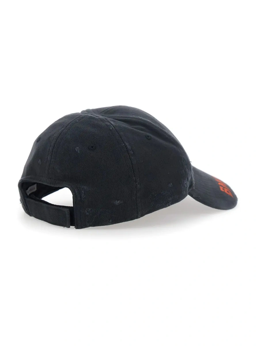 Sapca Balenciaga neagra din bumbac - Img 2