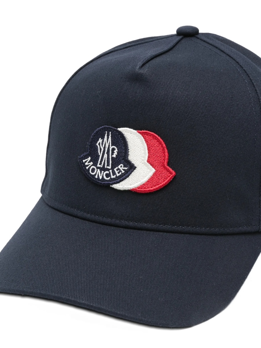 Sapca Moncler albastra din bumbac - Img 3