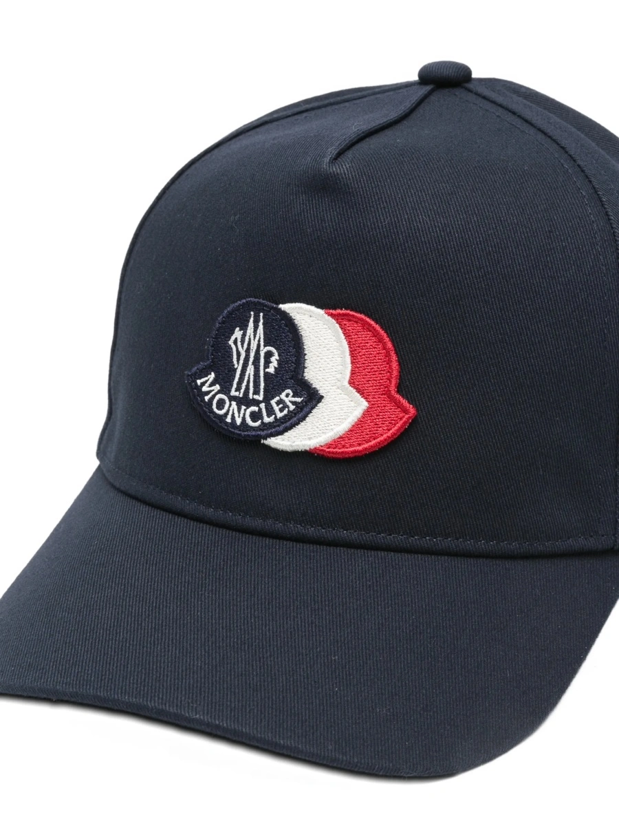 Sapca Moncler albastra din bumbac - Img 3