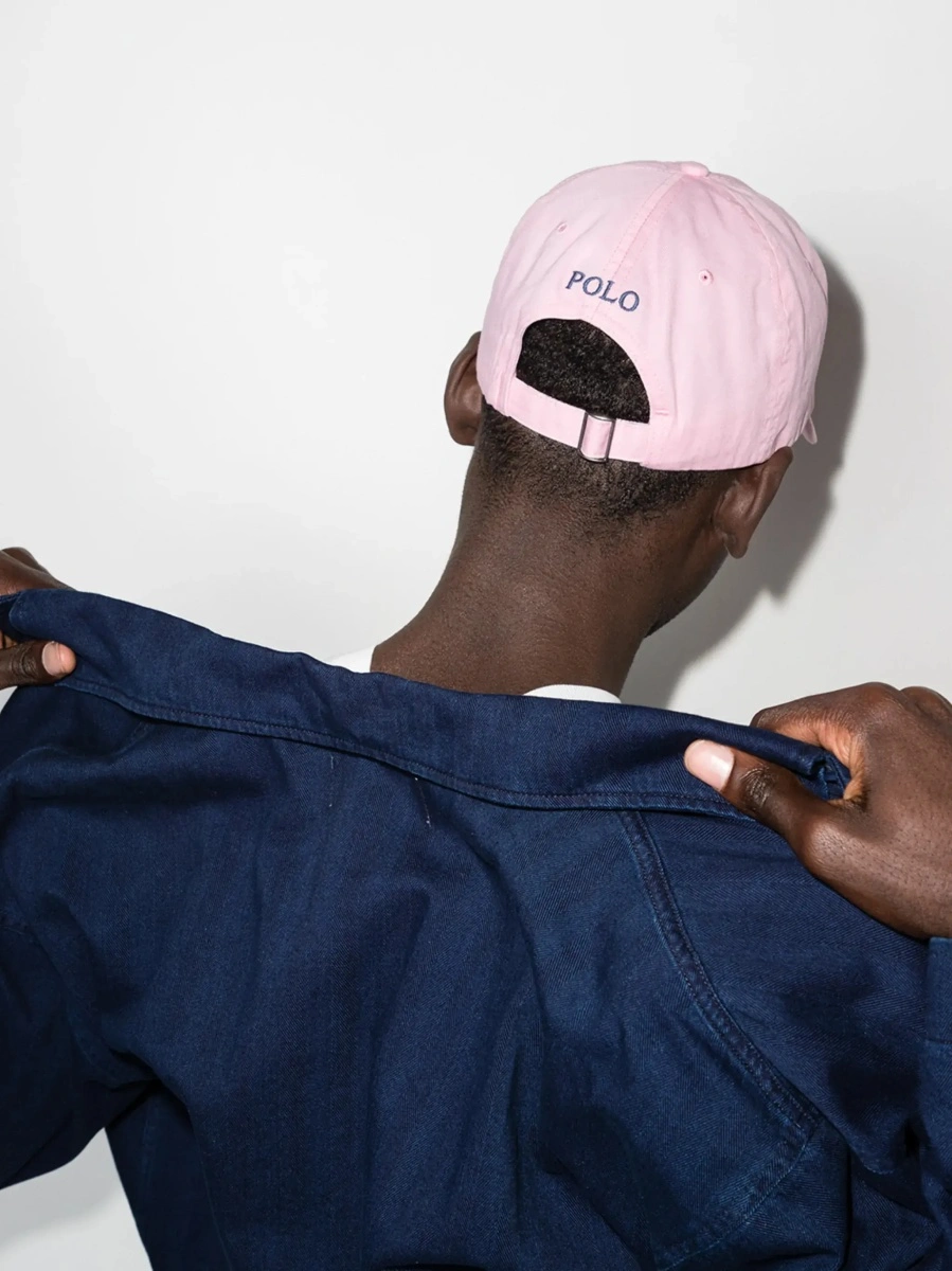 Sapca Ralph Lauren roz din bumbac - Img 4