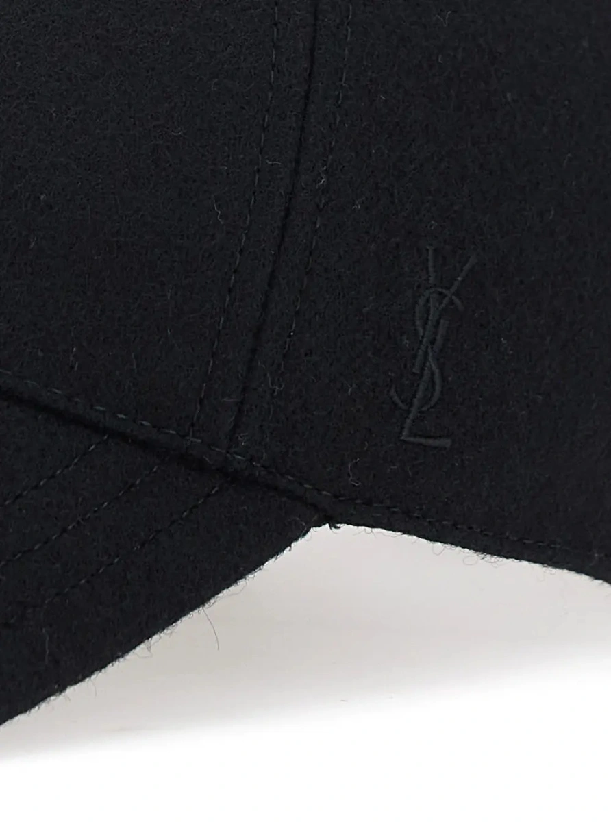 Sapca Saint Laurent neagra din lana - Img 3