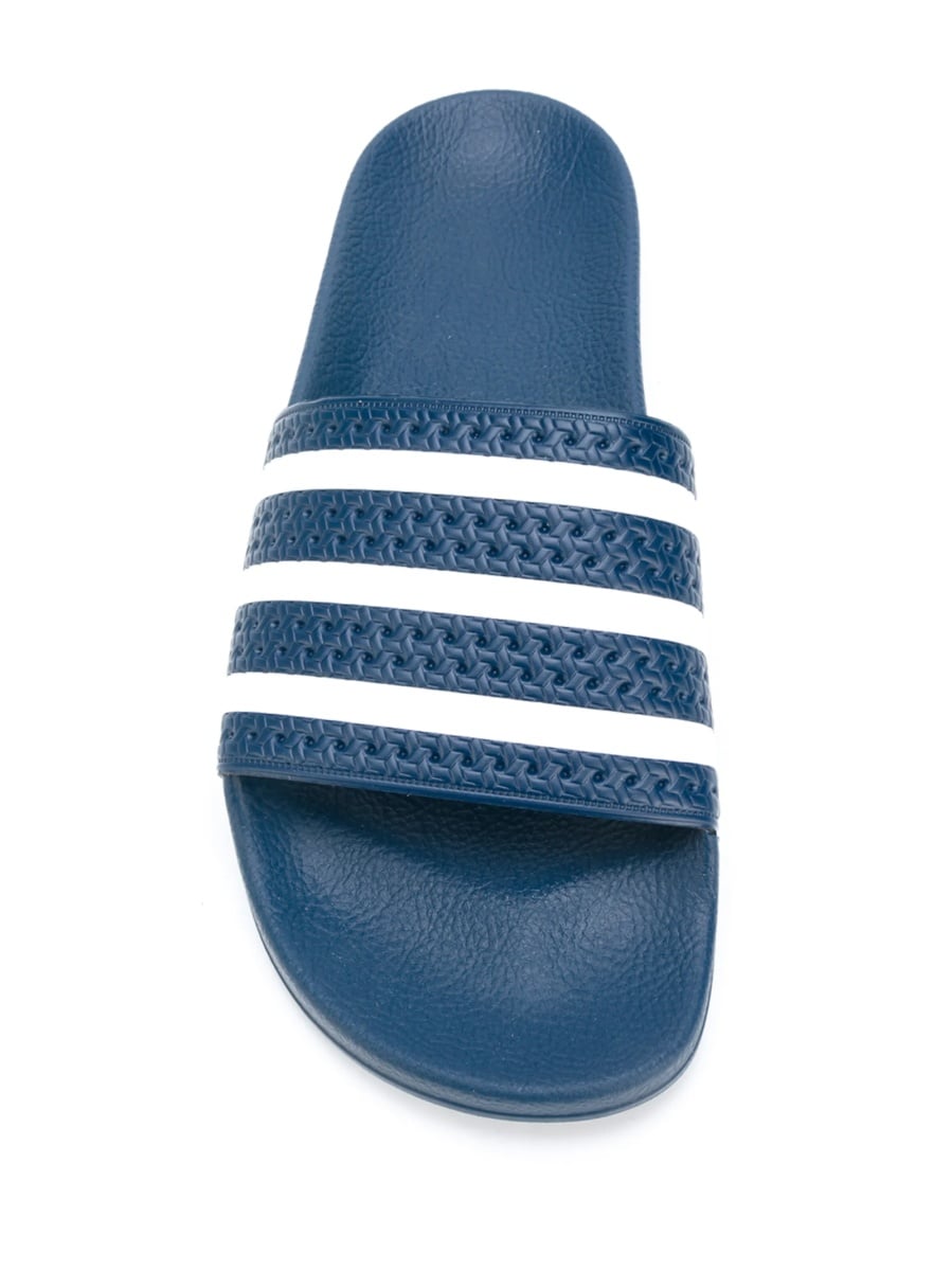 Slapi adidas Originals albastri din cauciuc - Img 4