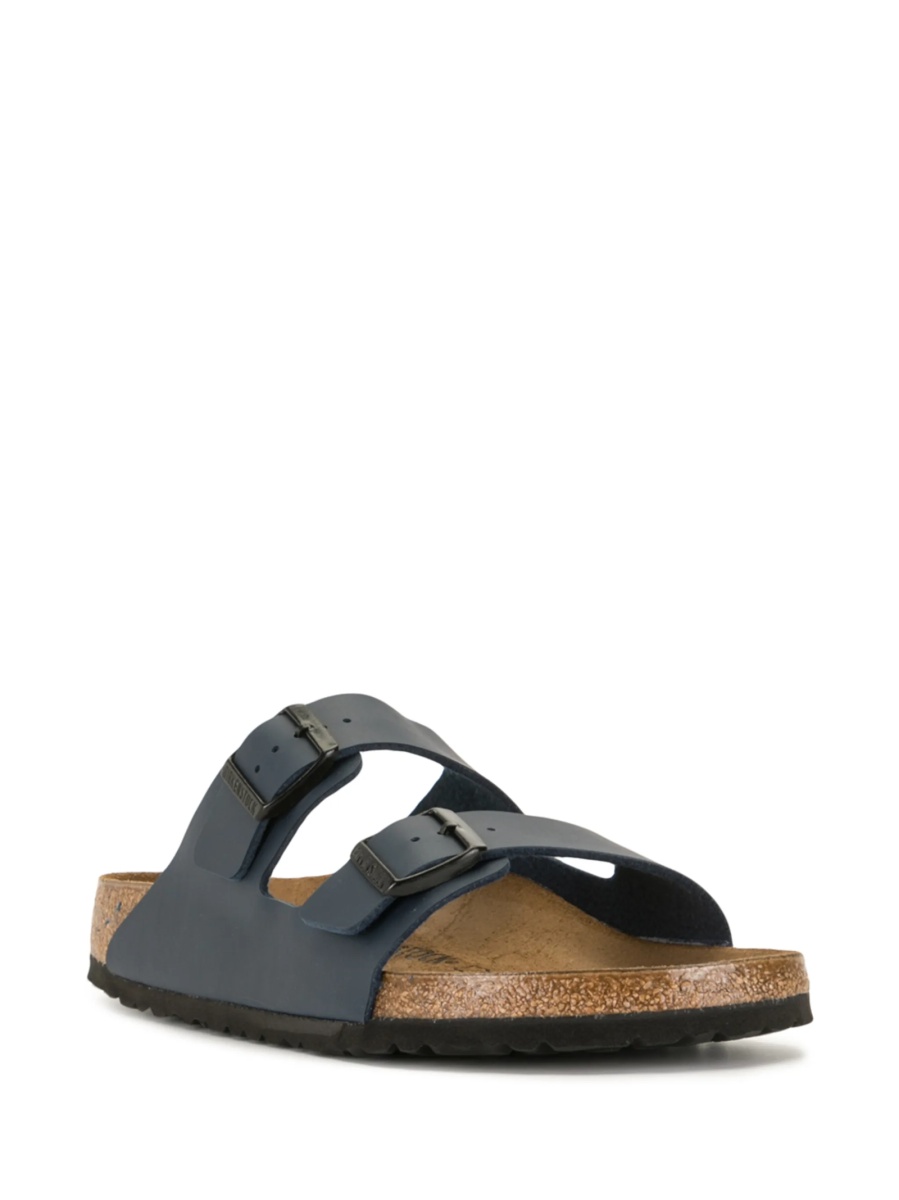 Slapi Birkenstock arizona albastri din piele eco - Img 2