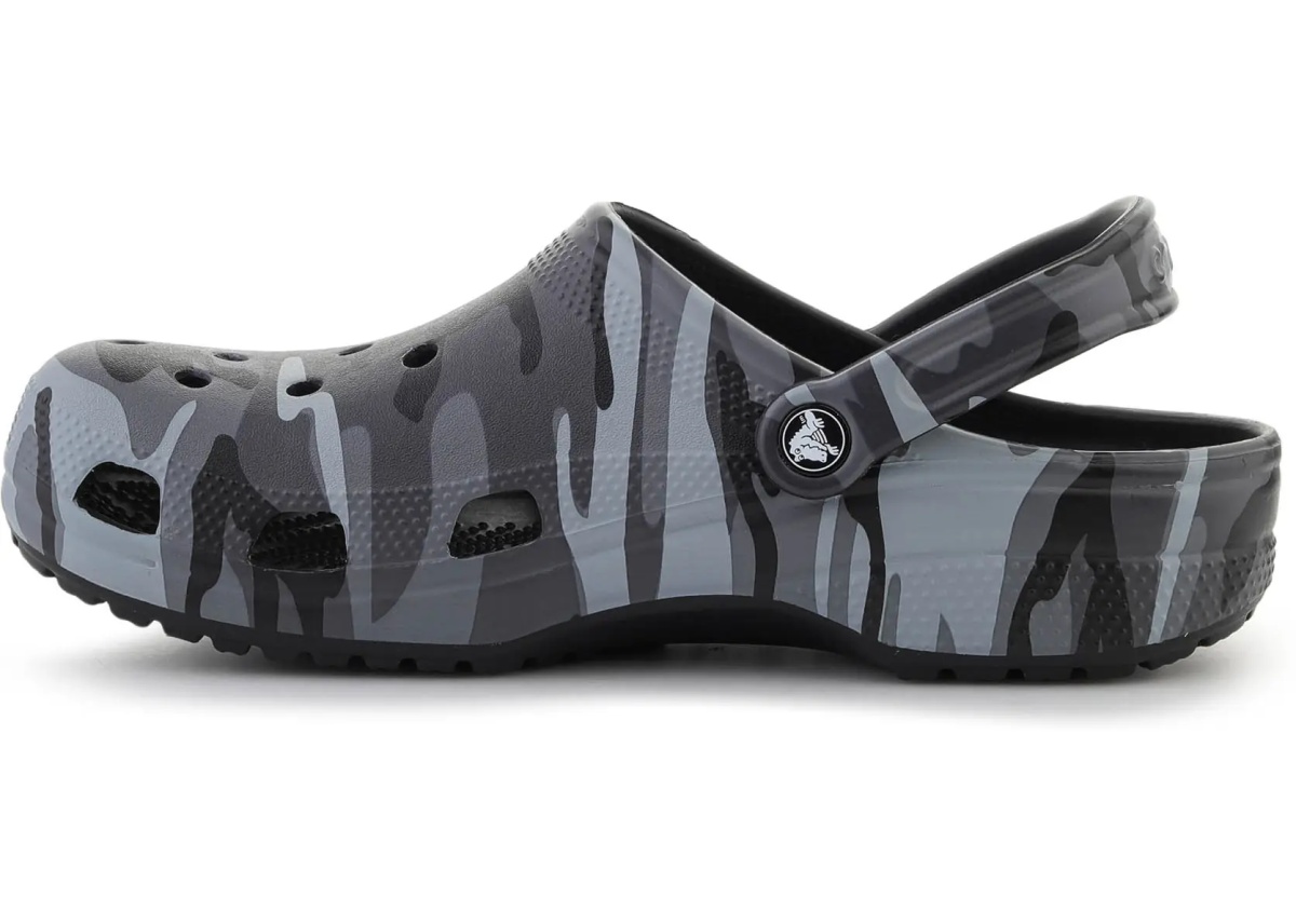 Slapi CLASSIC CAMOUFLAGE CLOG BLACK/SLATE GREY - Img 5
