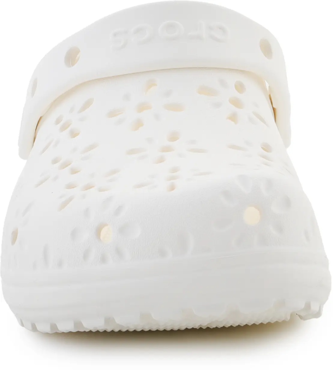 Slapi Classic Floral Cut Out Clog Chalk - Img 2