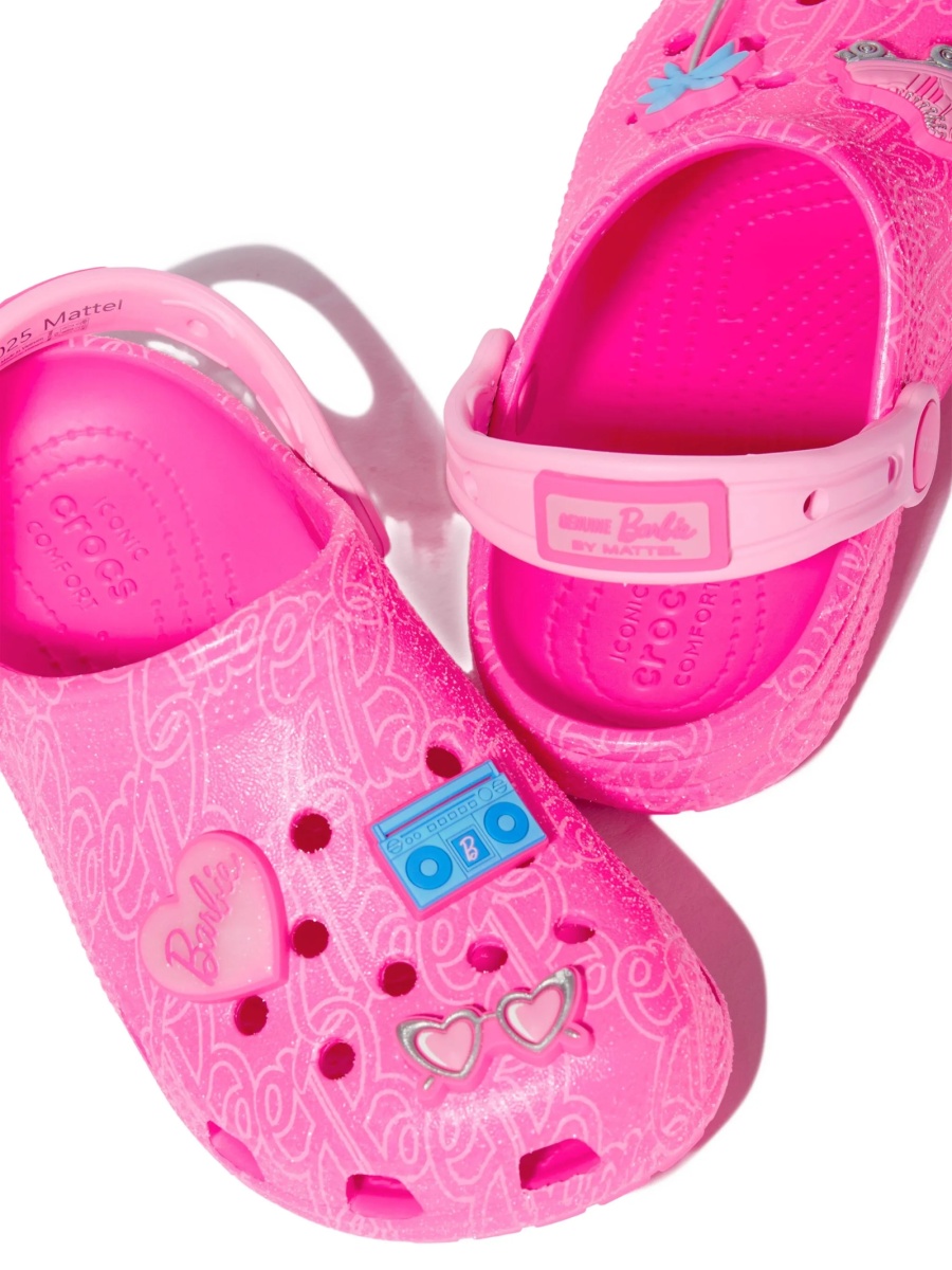 Slapi Crocs roz din cauciuc - Img 4