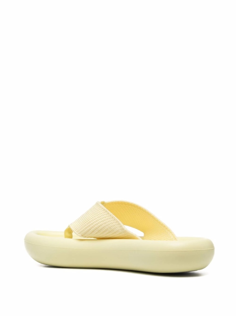 Slapi Stella McCartney galbeni din material textil - Img 3