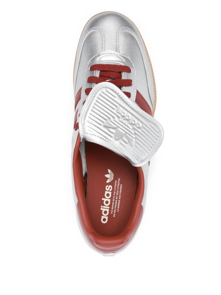 Sneakers adidas Originals samba argintii din piele - Img 4