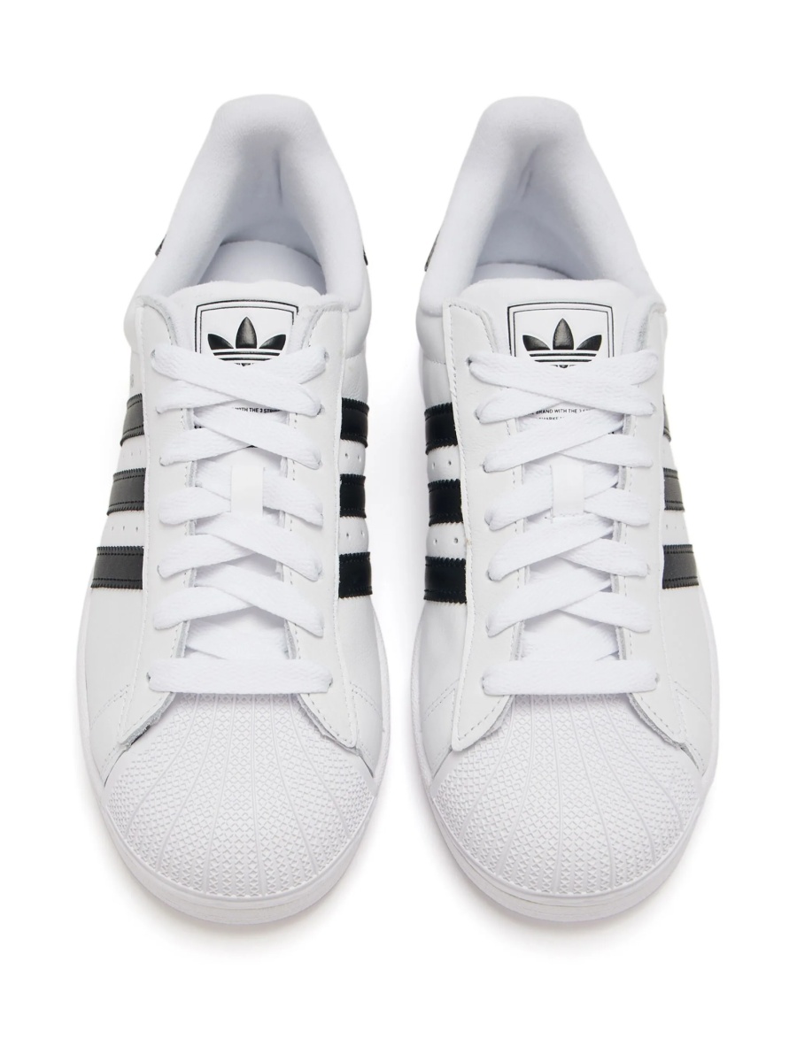 Sneakers adidas Originals superstar albi din piele - Img 2